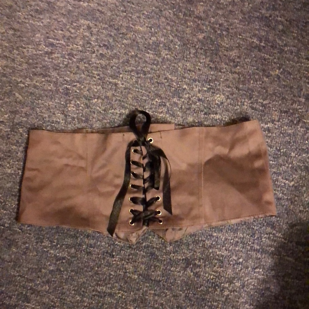 Two percent gray purple corset size s